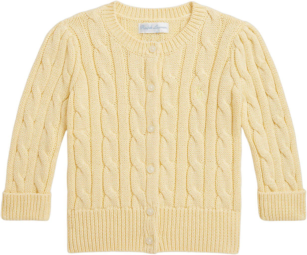 Metallic Cable-Knit Cardigan