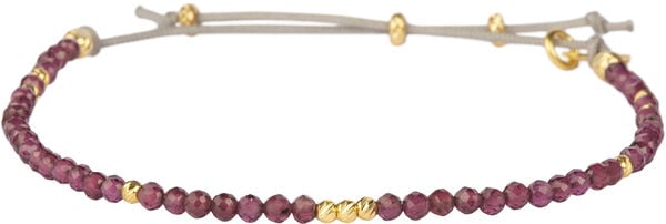 Cirkel Bracelet Red Garnet - Gold
