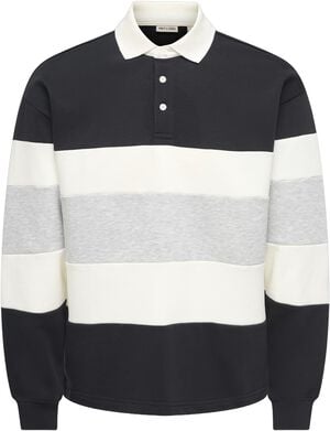 ONSBENEDICT LS RUBGY RLX SWEAT POLO