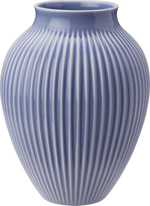 Knabstrup vas H 27 cm ripple lavender