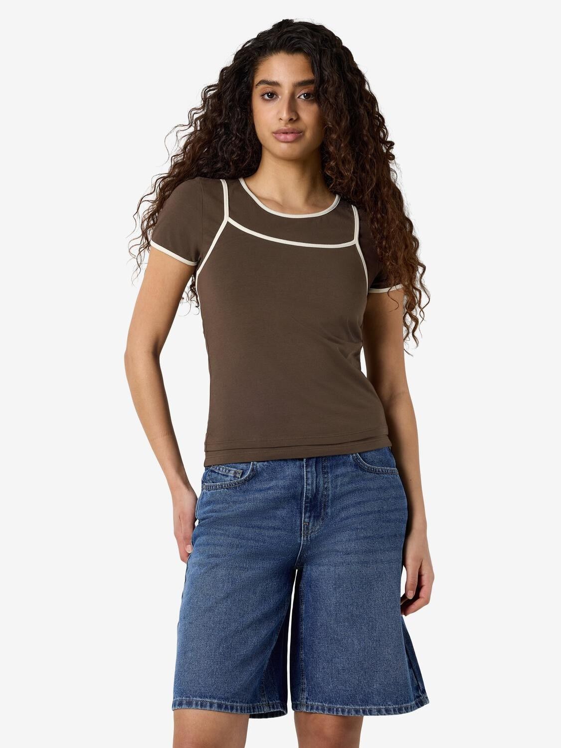 Nmkerry S/S Double Layer Top Tnt/14
