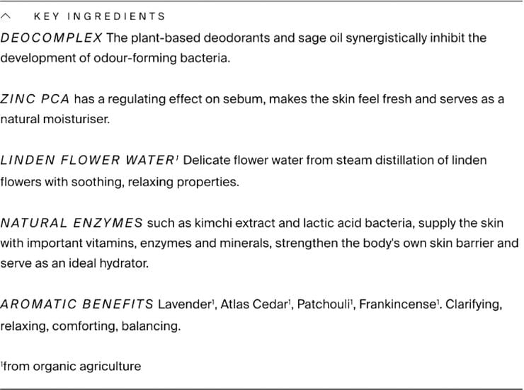 Organic Deodorant Spray, 50 ml.