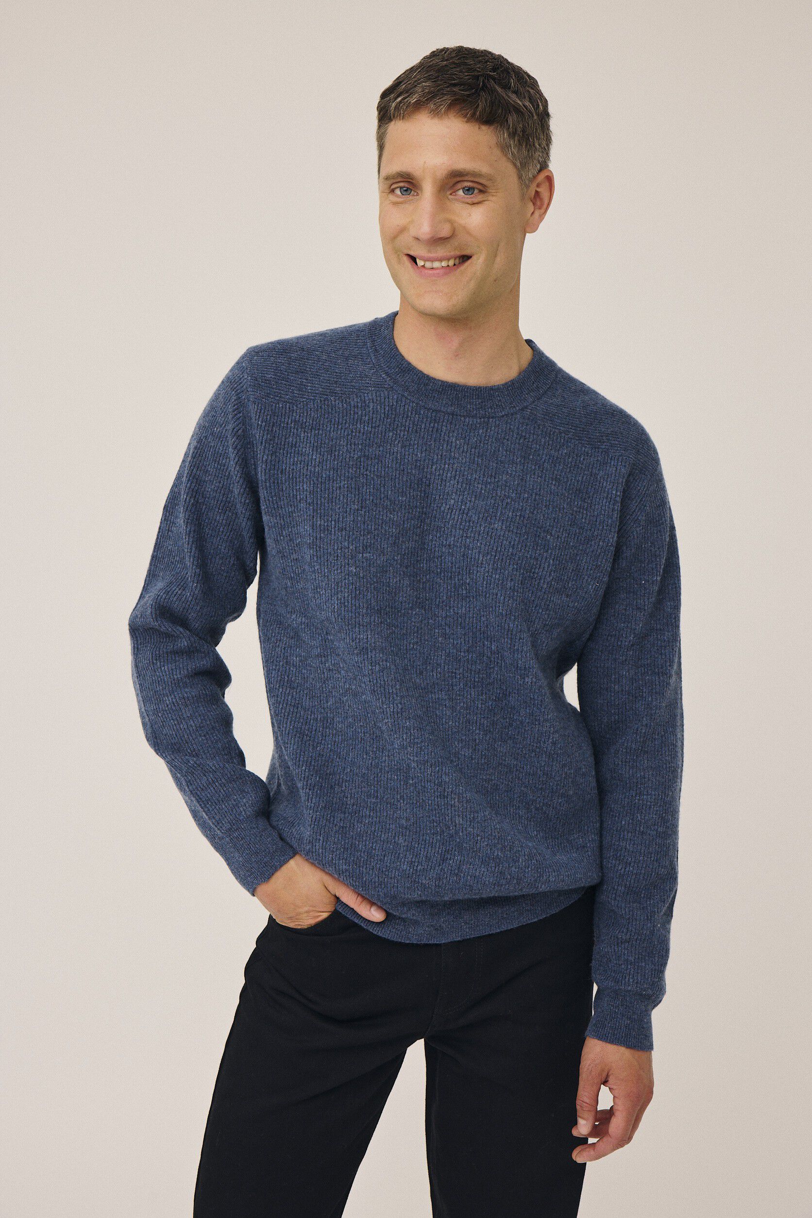 Maryn 5 Rib strik sweater - 100% lammeuld RWS