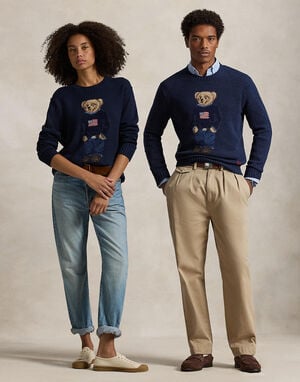 Polo Bear Cotton-Linen Sweater