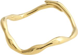 LULU organic shaped stack ring gold-plated