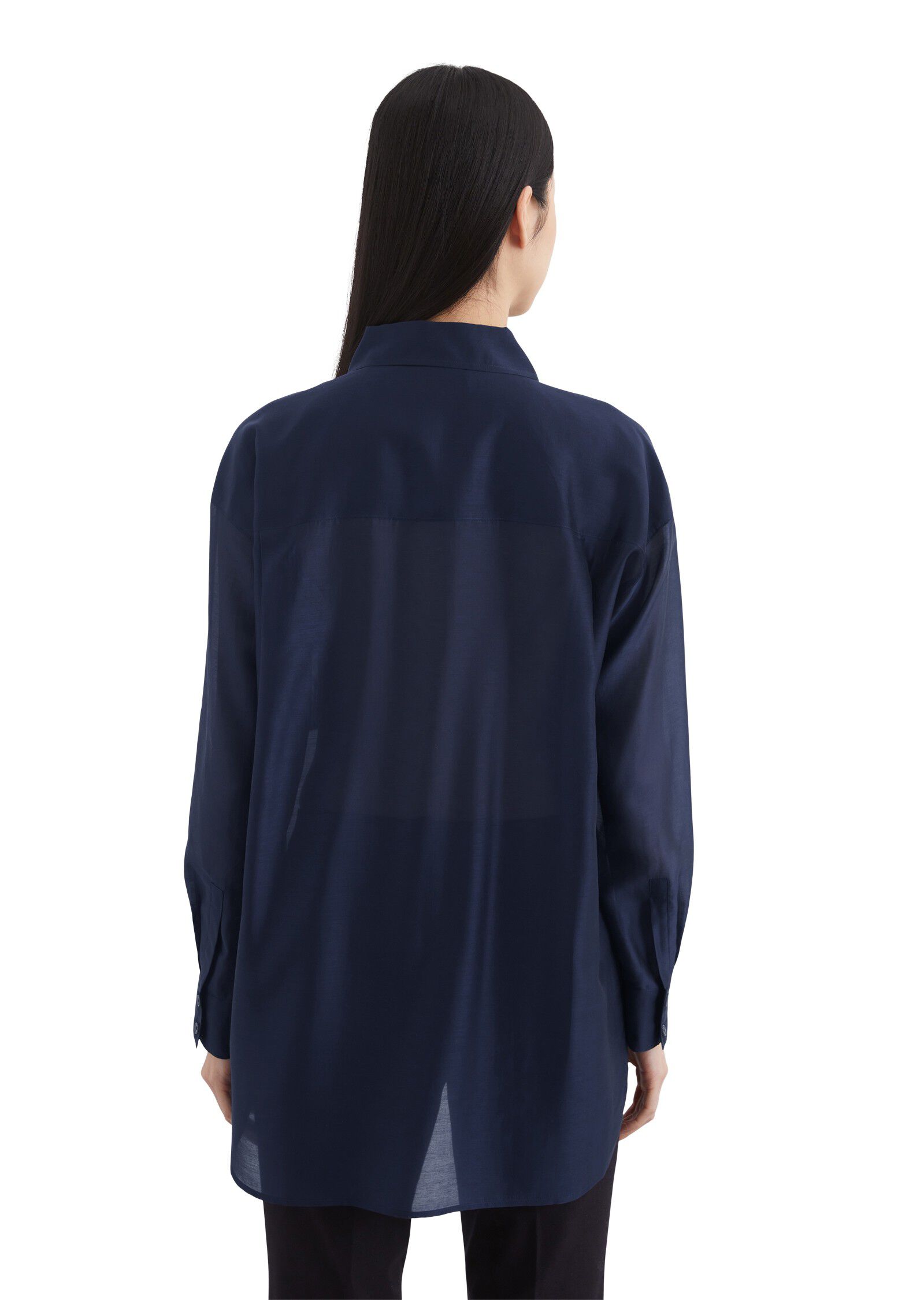 Blouse, long oversized shape, kent