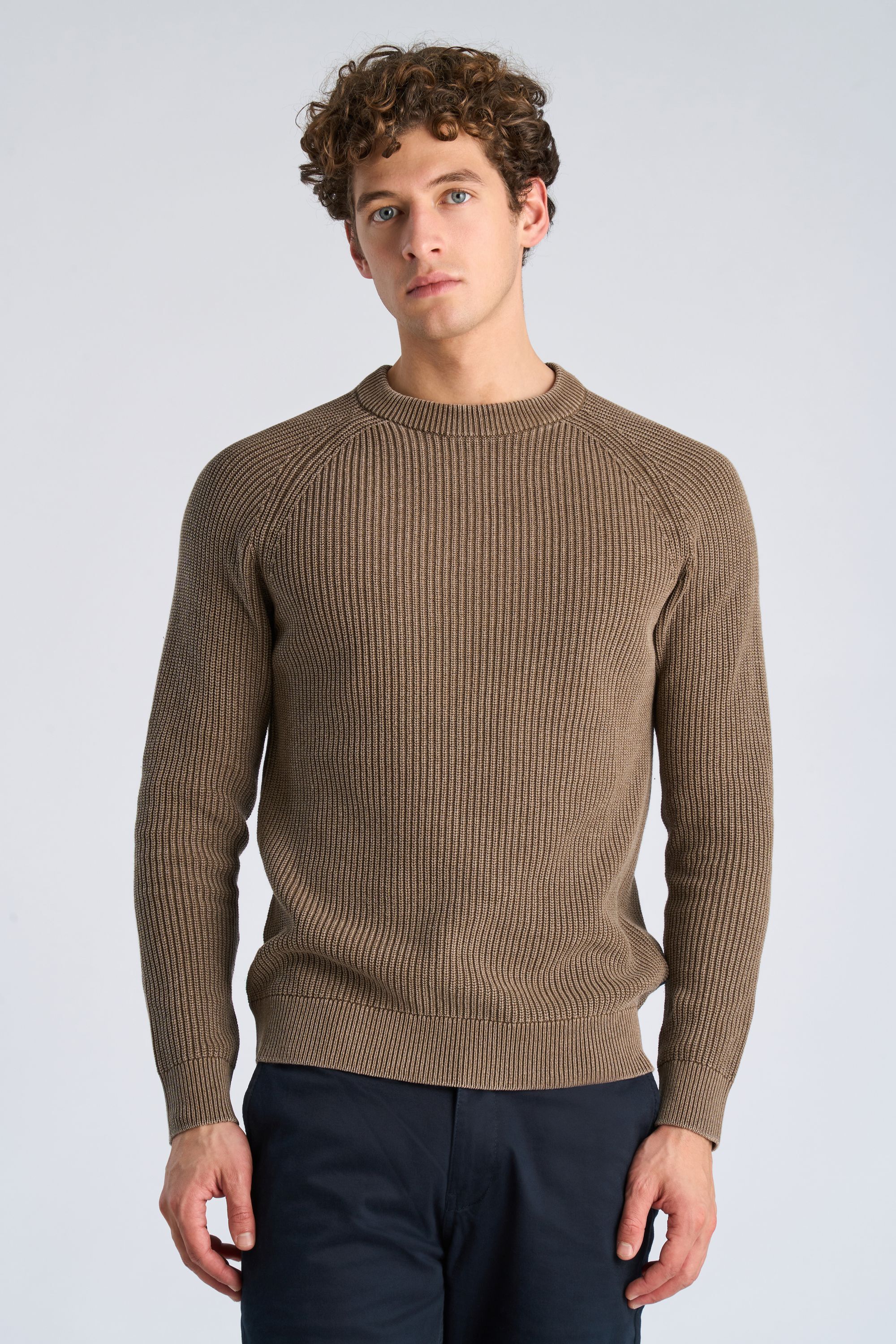 Recycled acid crew neck L/S