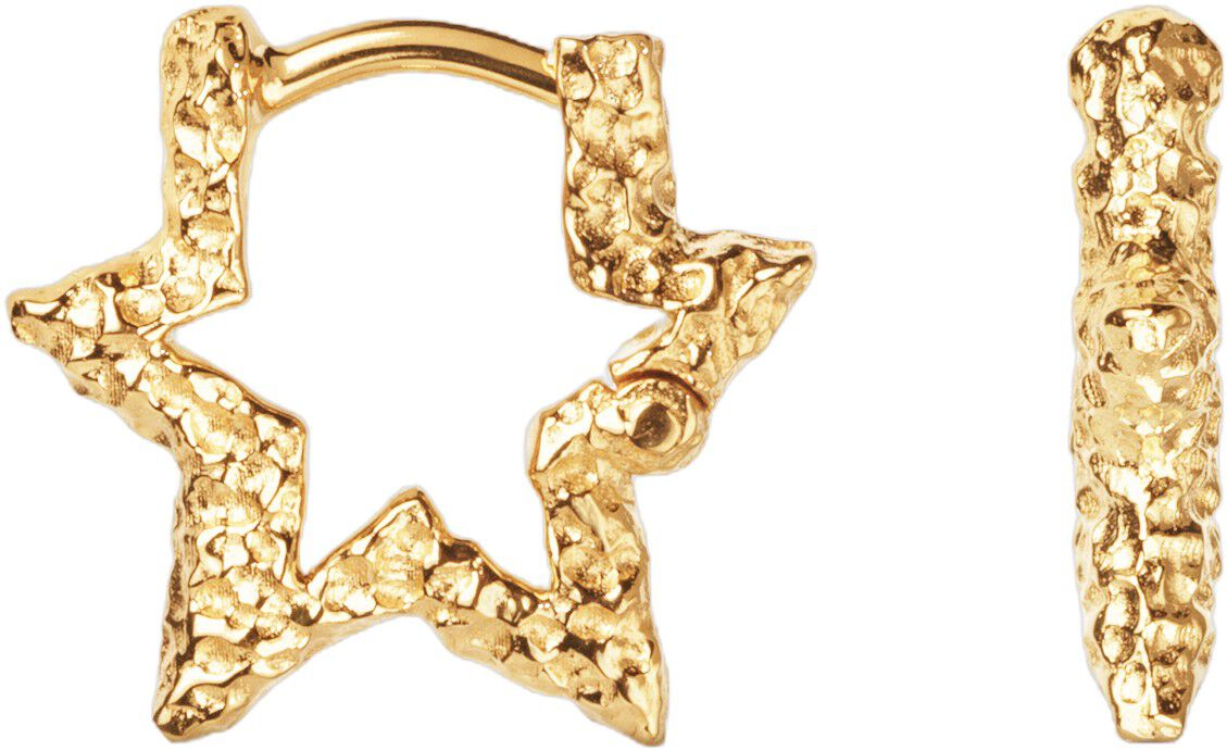 Mini Star Sparkly Hoops