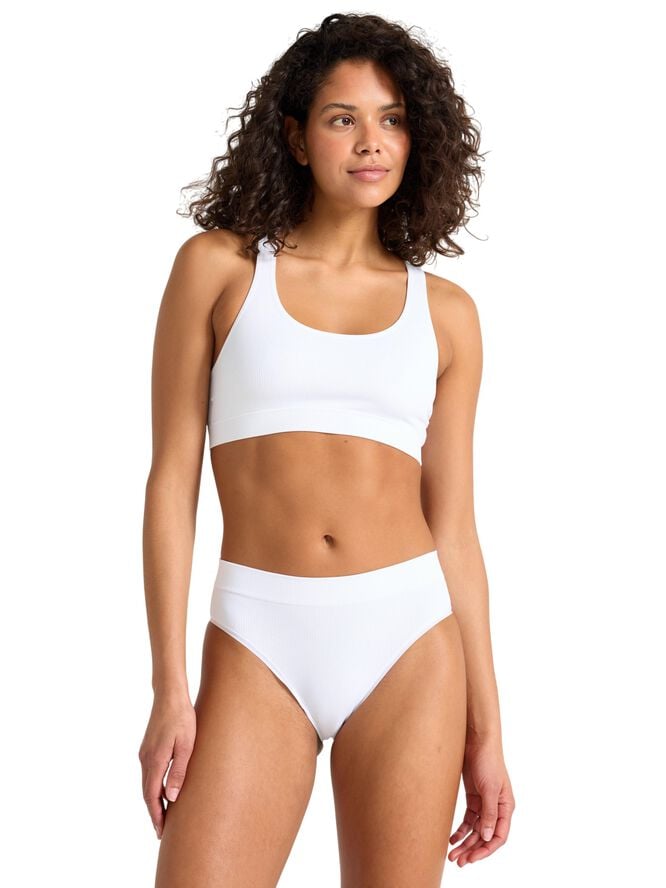 Ribbade trosor utan sömmar med hög midja