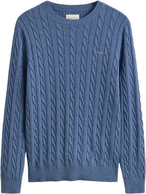 COTTON CABLE C-NECK