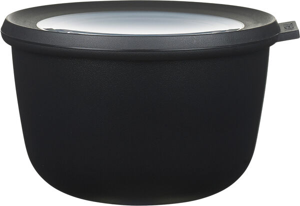 Skål m lock Cirqula 1000 black