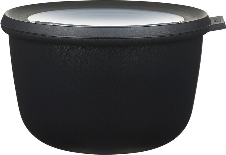 Skål m lock Cirqula 1000 black