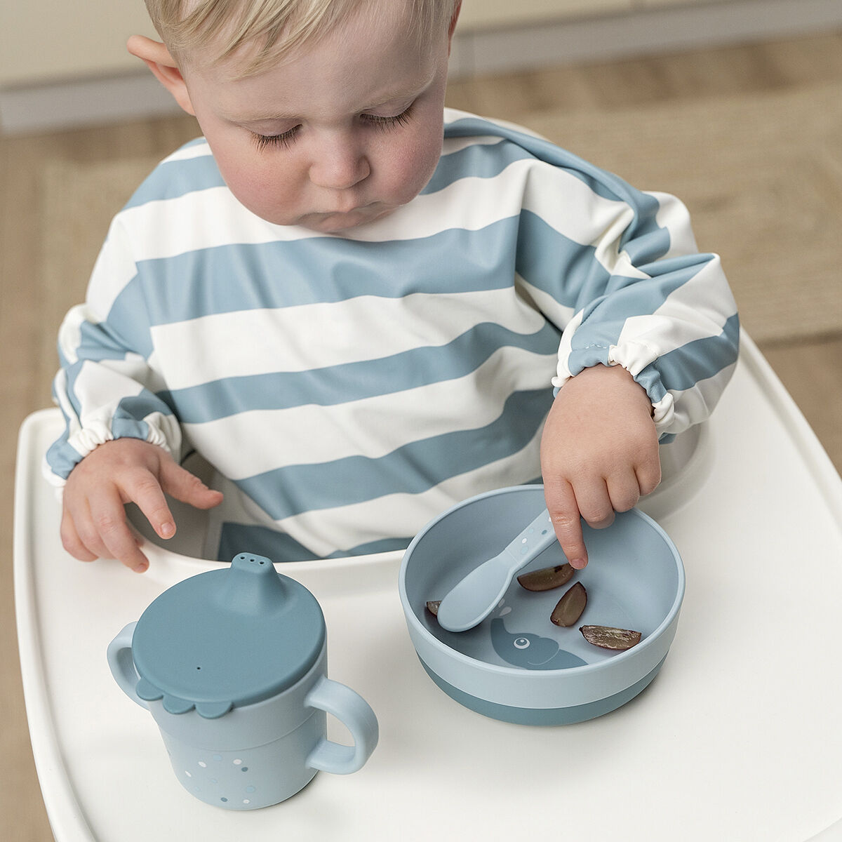 Foodie bestiks&aelig;t Happy dots Bl&aring;