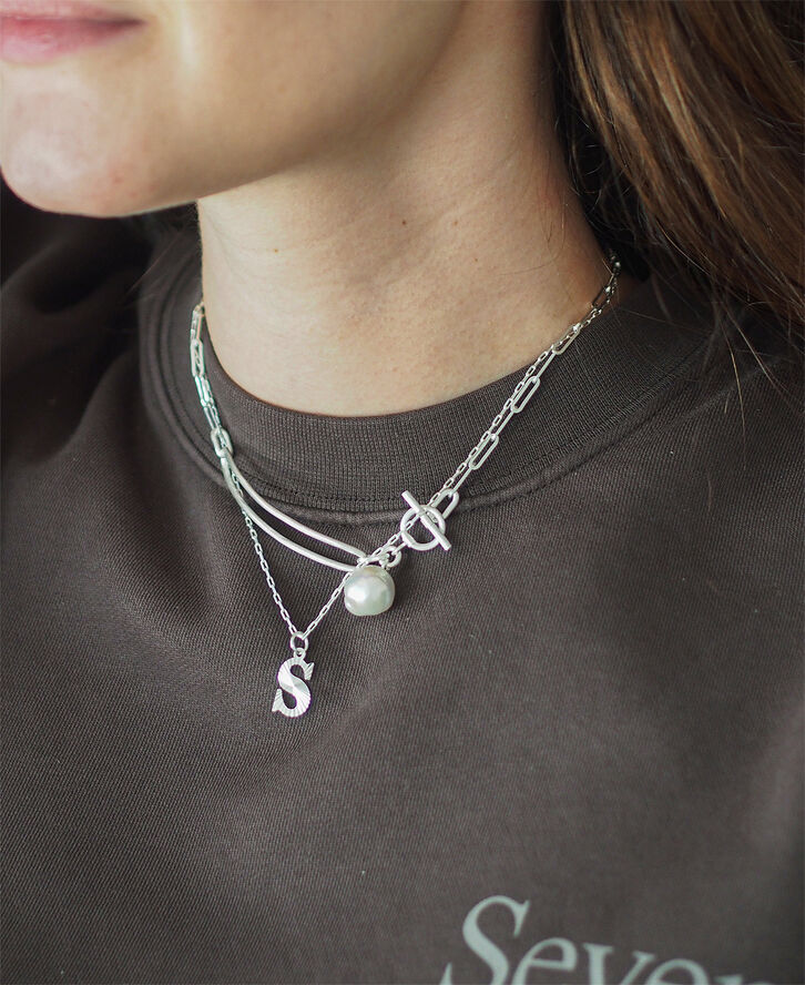 Reflection Letters, gold-plated sterling silver-A