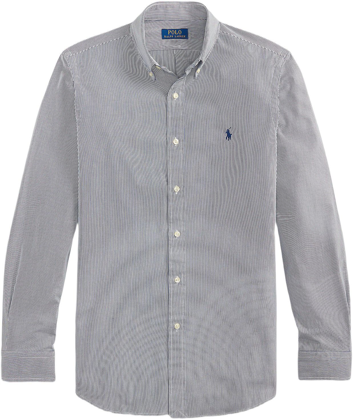 Slim Fit Striped Stretch Poplin Shirt