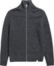Hagen Wool Cotton Rib Full Zip Jacket