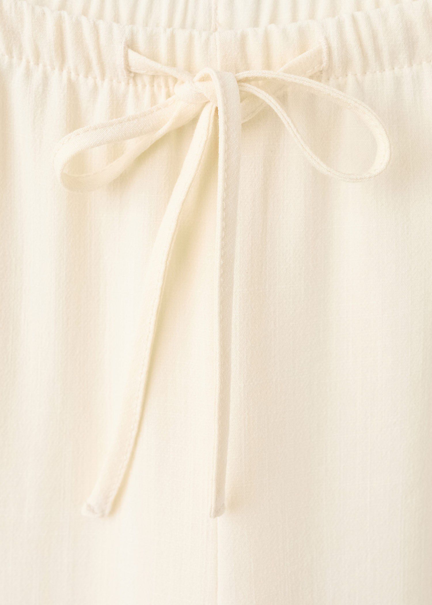 Straight mid-rise trousers