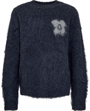 FRANK crewneck brushed boucle sweater