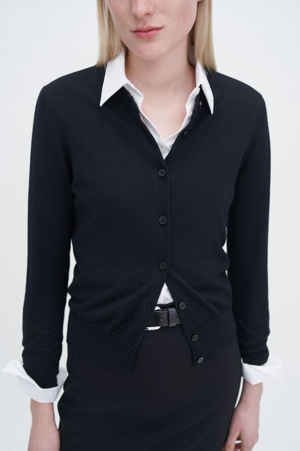 Merino Short Cardigan