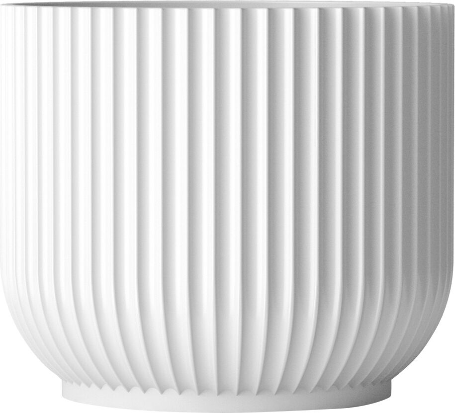 Flower pot large, white