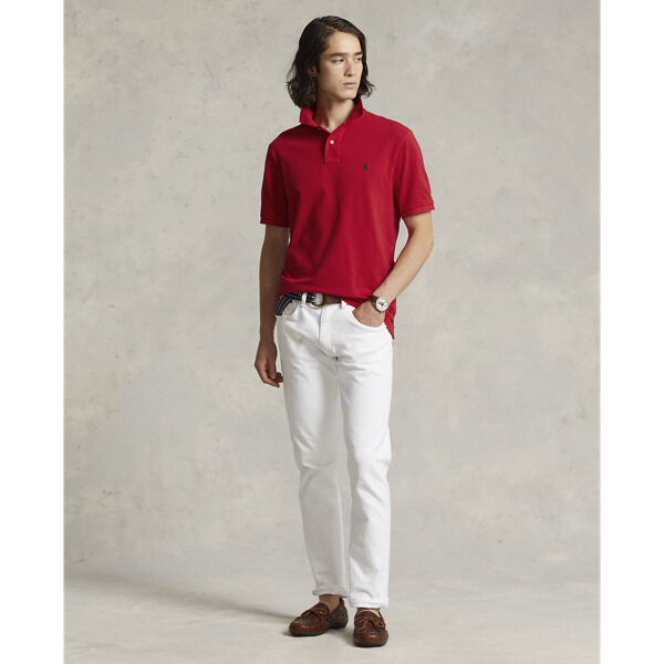 Custom Slim Fit Mesh Polo Shirt