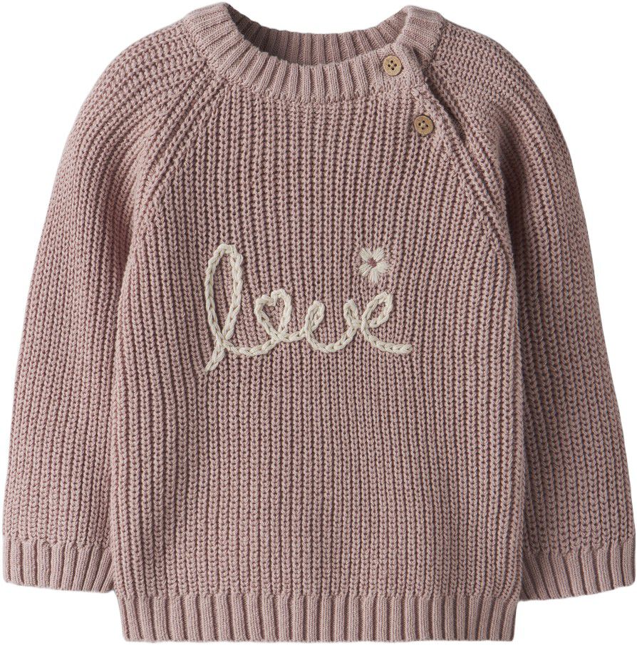 NBFEMLEN EMB LS KNIT LIL