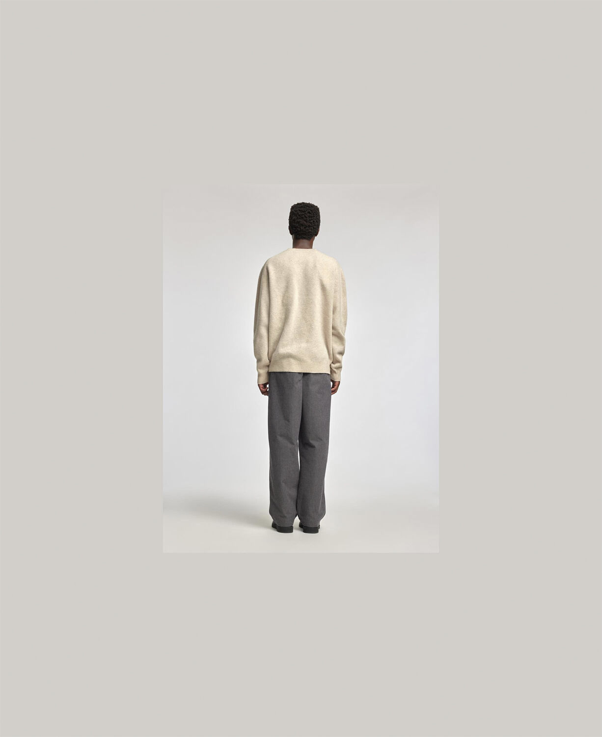 Anrragi Ls Knit Wool Crew Neck