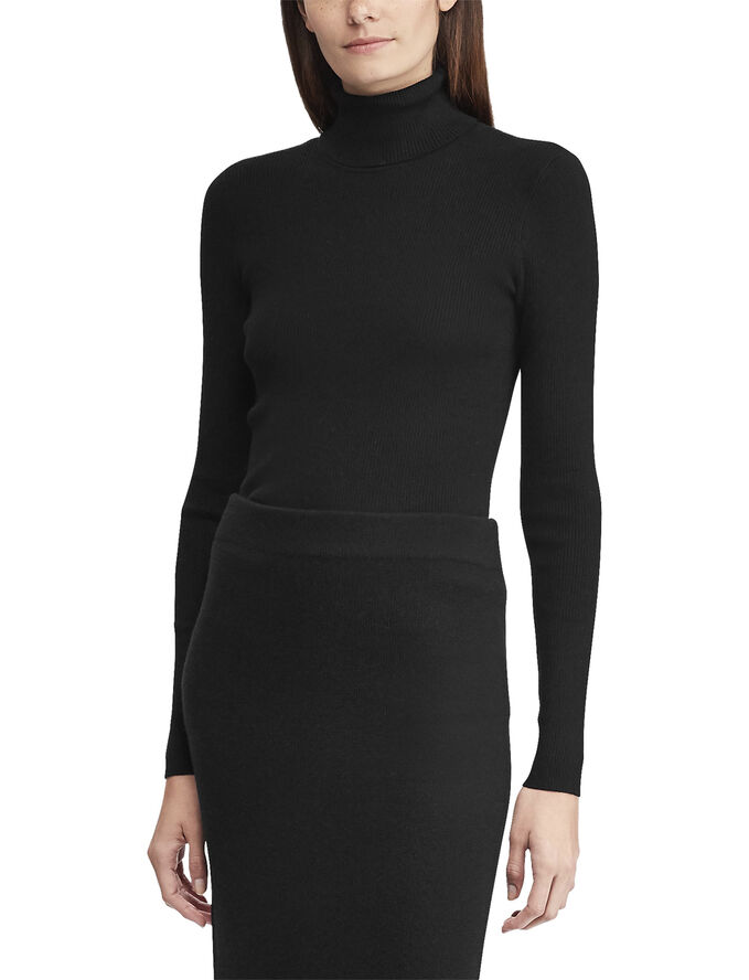 Ribbed Turtleneck Sweater