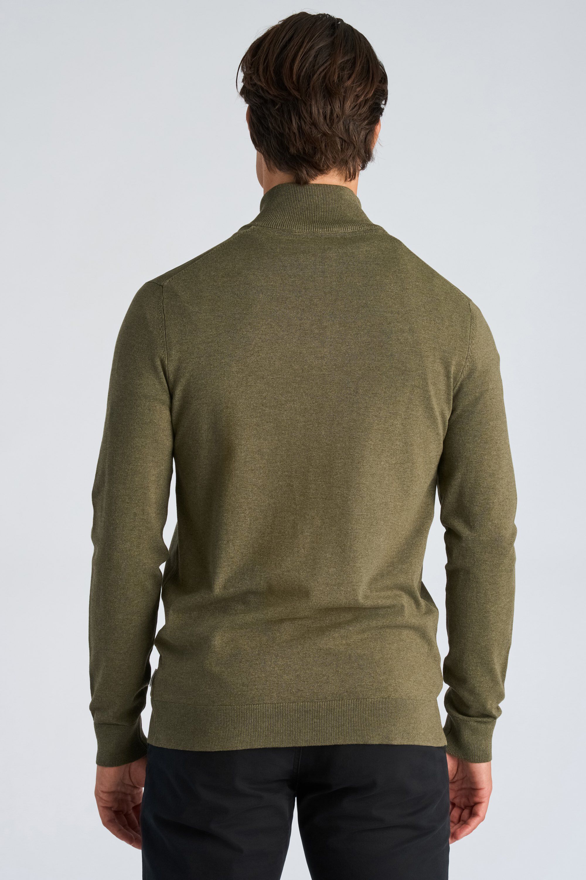 Soft viscose blend half zip
