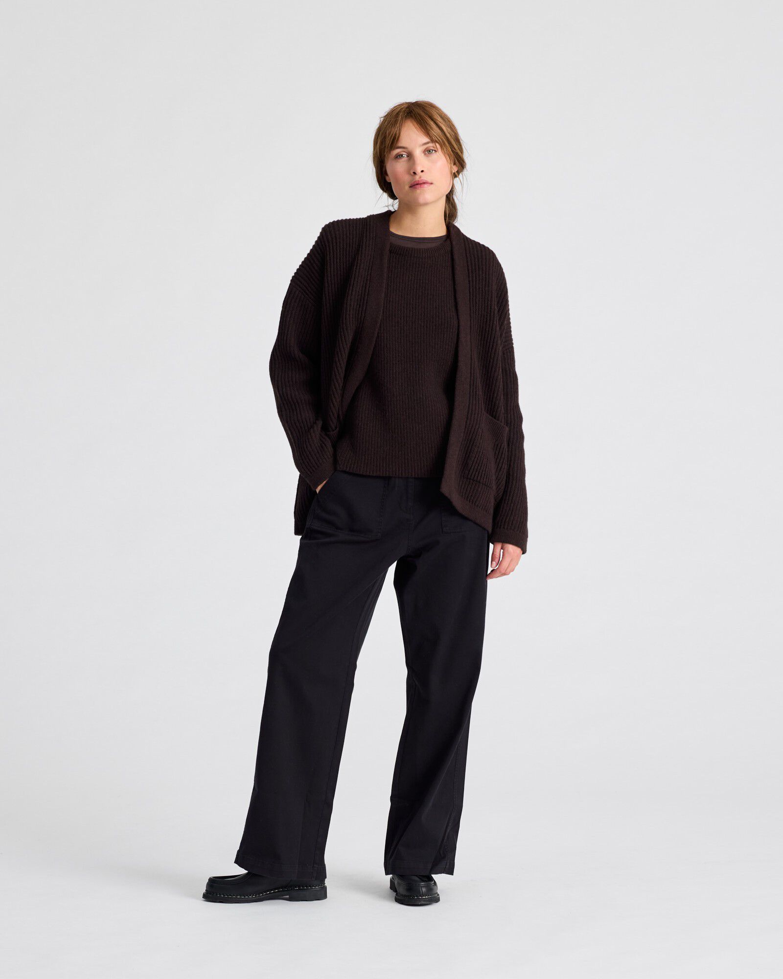 Mette Cardigan Lambswool Knit GOTS