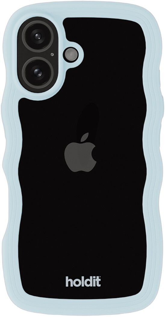 Wavy Case iPhone 16 Mineral Blue/Transparent