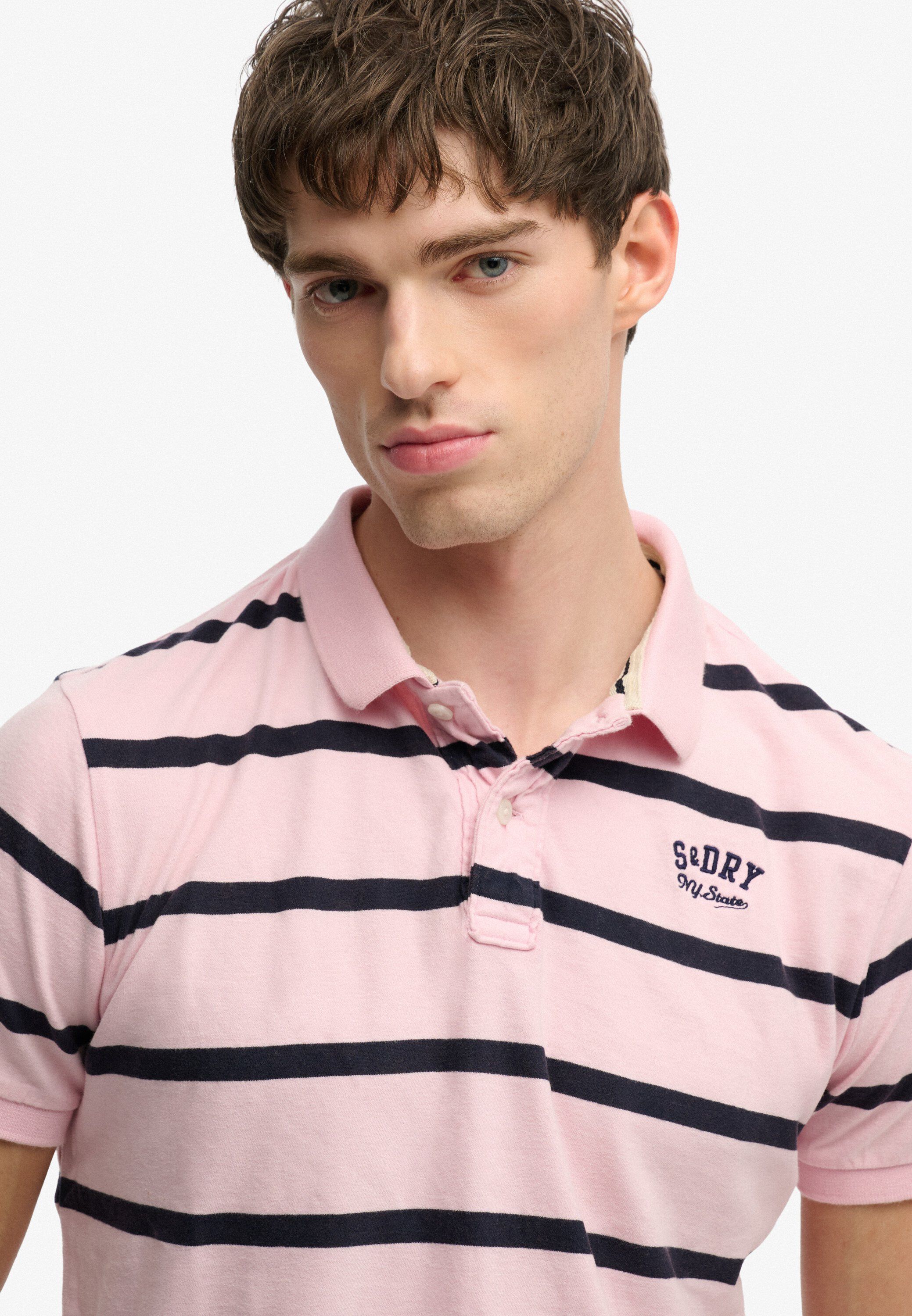 VINTAGE STRIPE JERSEY POLO
