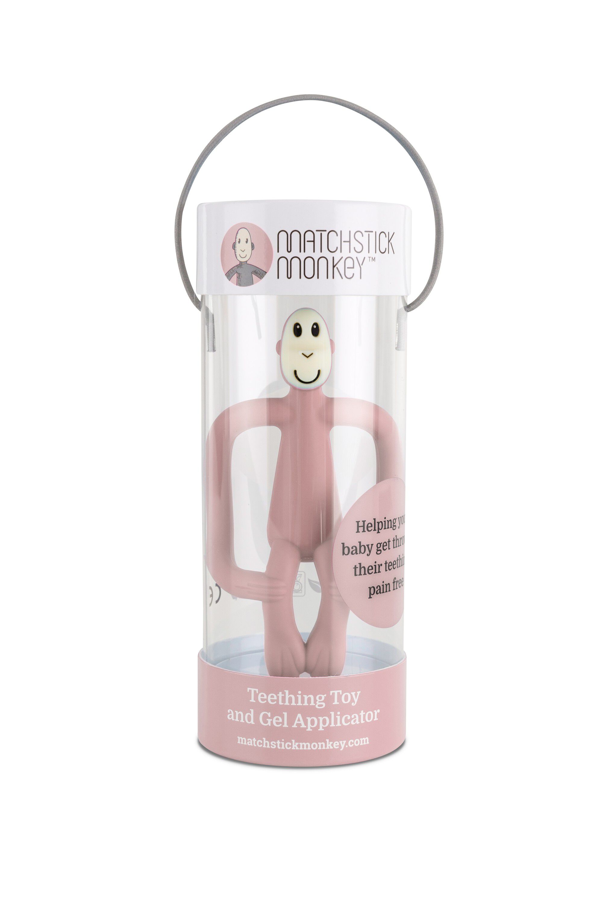 Matchstick Monkey Teething- Dust pink