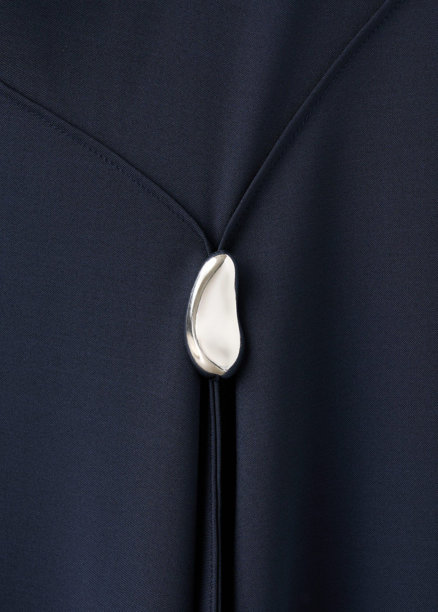 A-line dress with metal embellishme