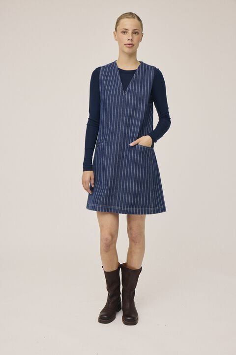 Cleo 15 Spencer denimkjole - 100% Økologisk bomuld GOTS