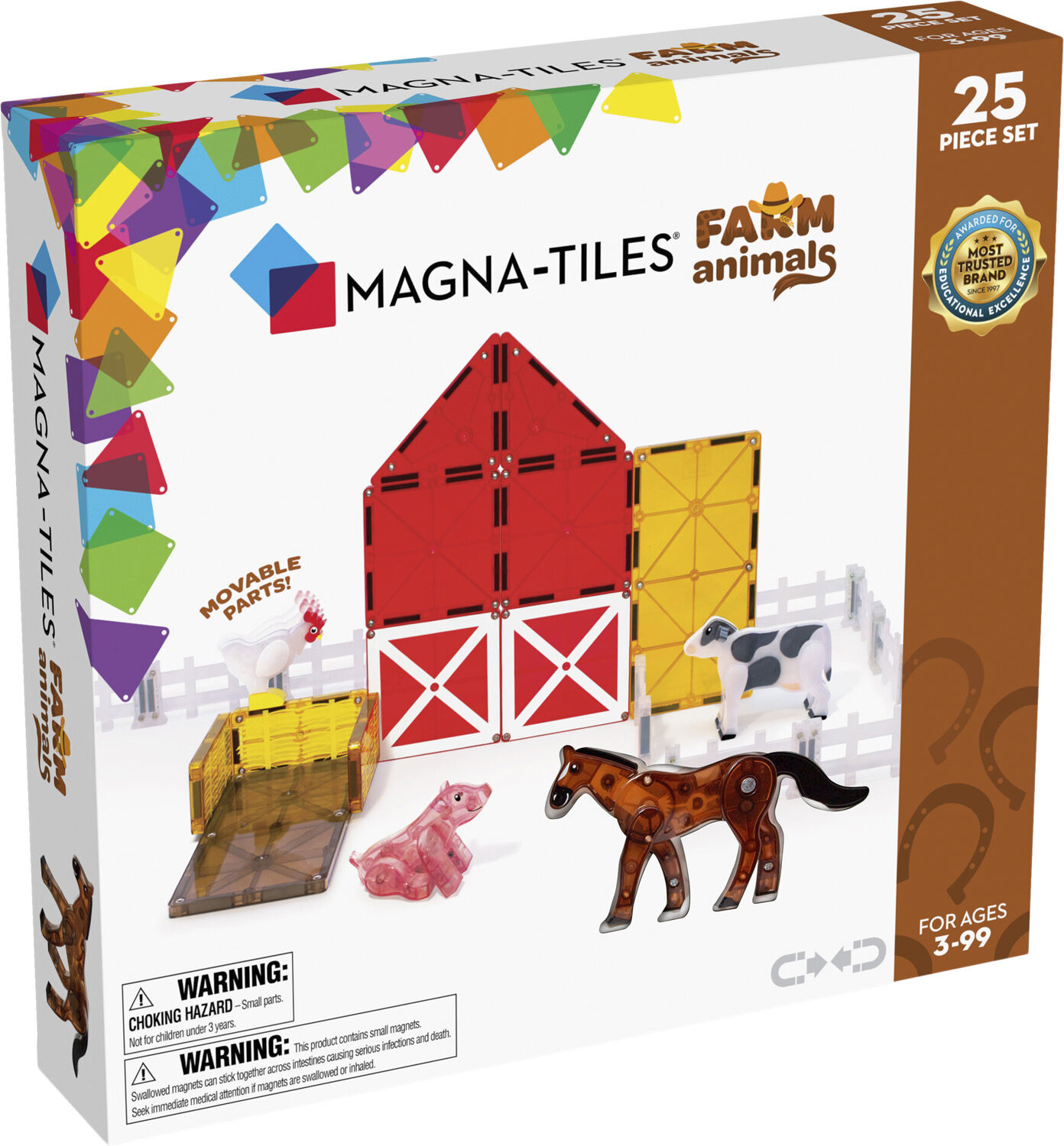Magna-Tiles farm Animals, 25 pcs