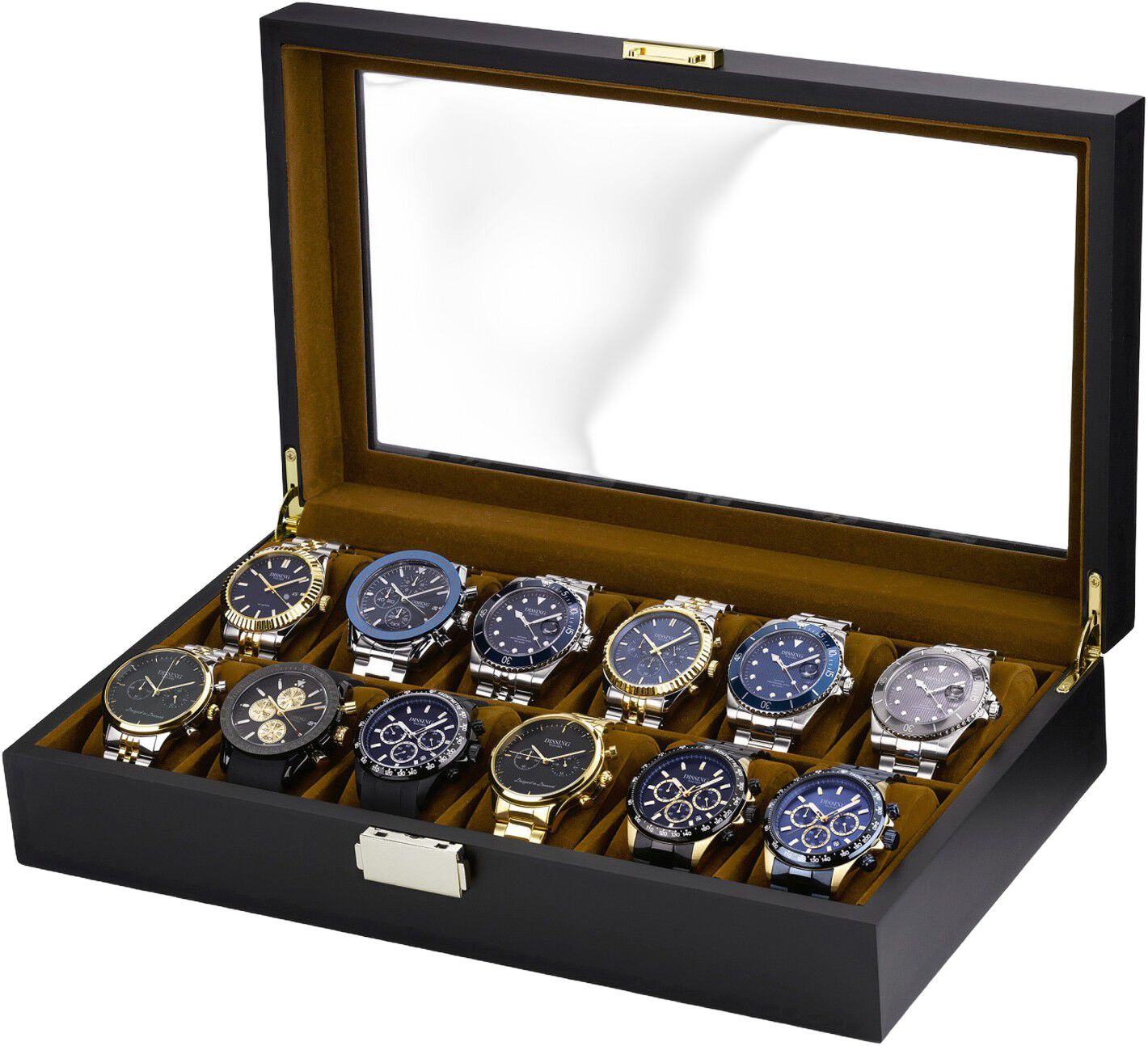 Ditur Watch Box 12 Watches Black Wood DIT0000247