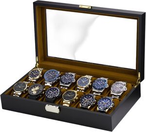 Ditur Watch Box 12 Watches Black Wood DIT0000247