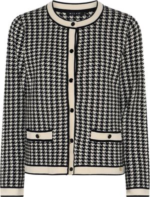 Cardigan_ UniqueHoundToothKnit