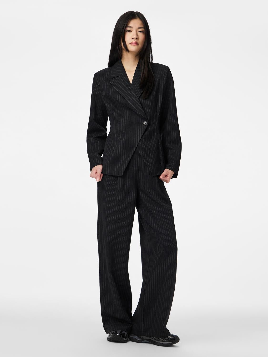 PCFALKA LS FITTET PINSTRIPED BLAZER