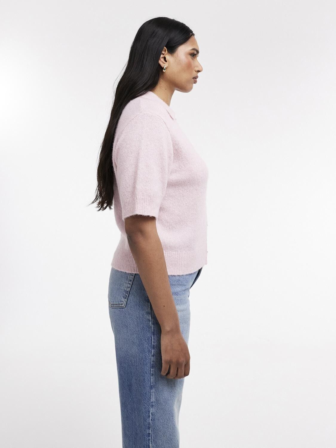 Tscleo Ss One Button Cardigan