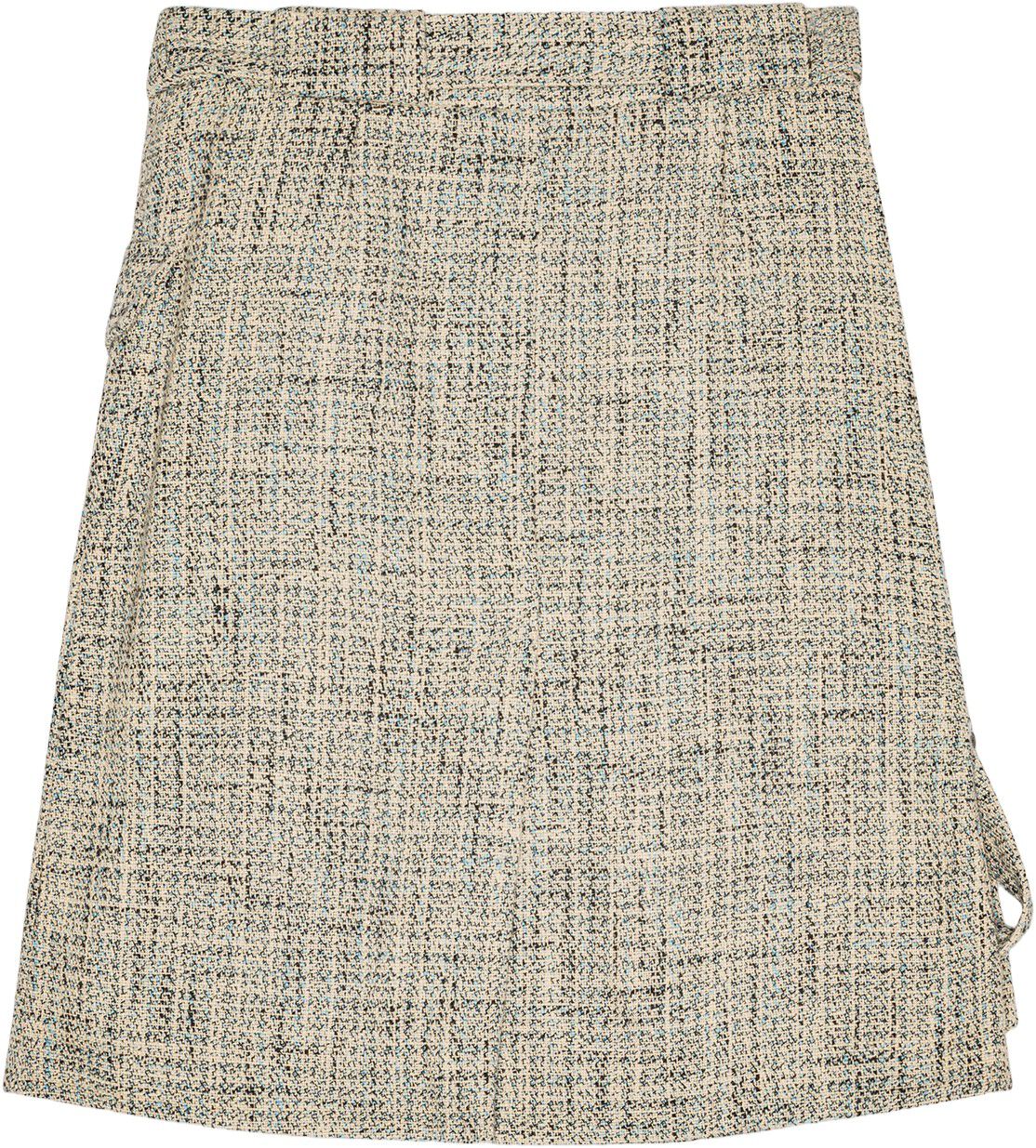 Summer Tweed Suiting Wrap Skirt