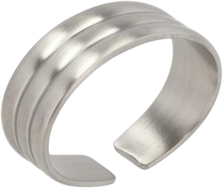 Servettring Thebe 4 st Matt stål Recycled