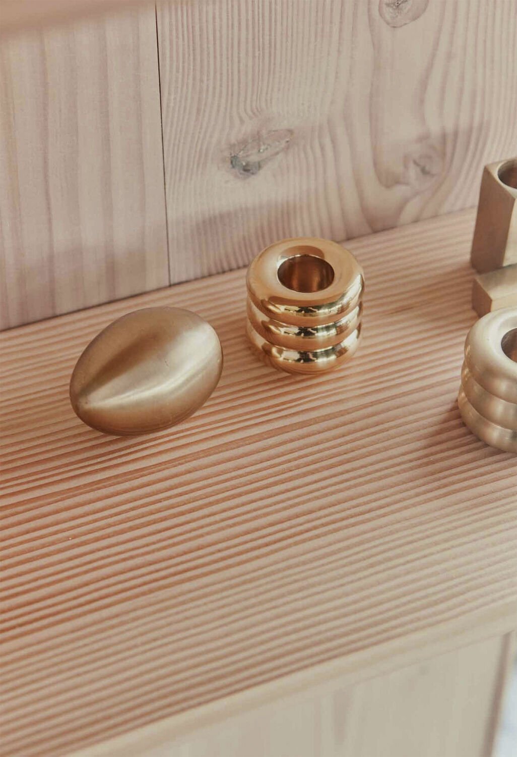 Savi Solid Brass Candleholder