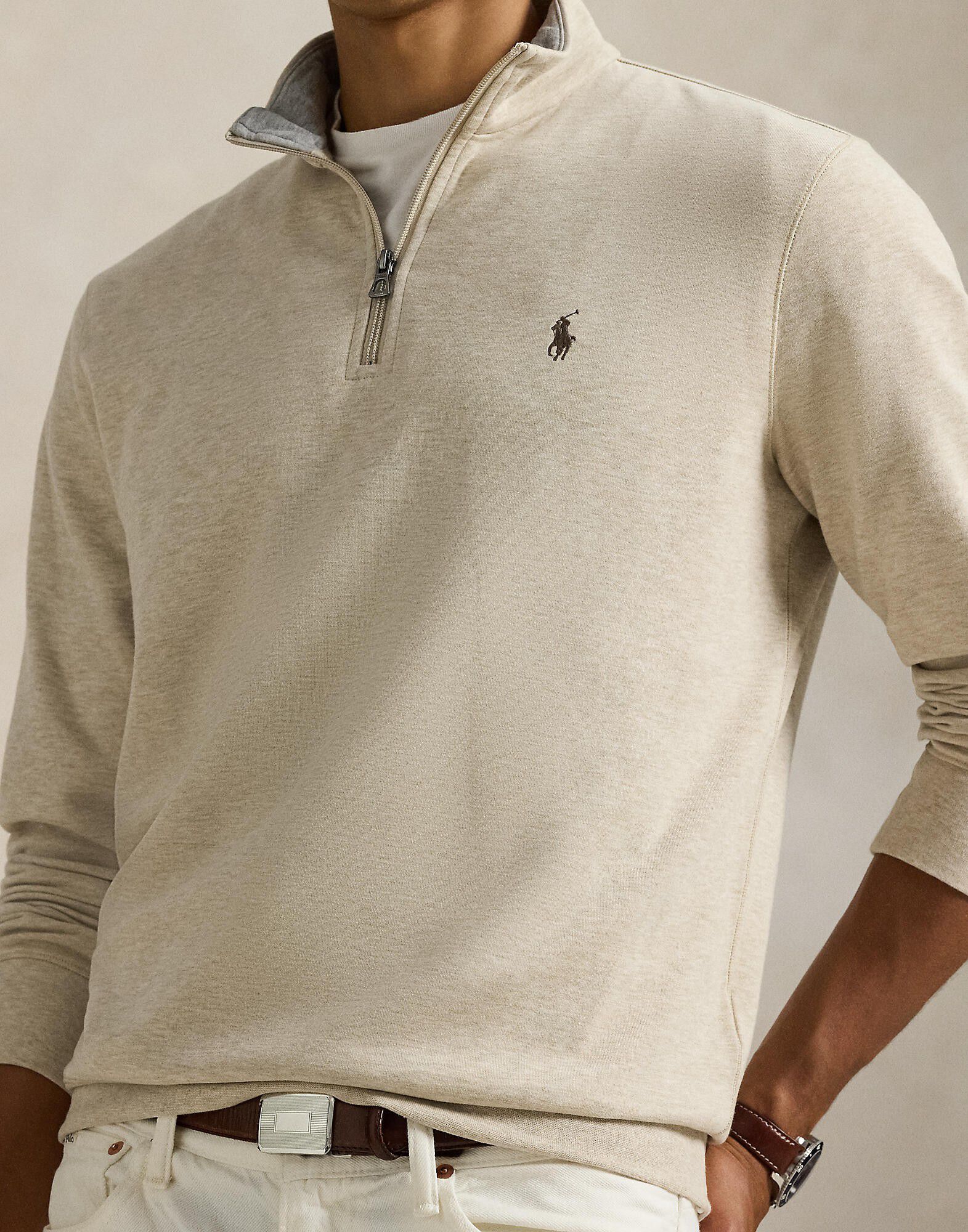 Luxury Jersey Quarter-Zip Pullover
