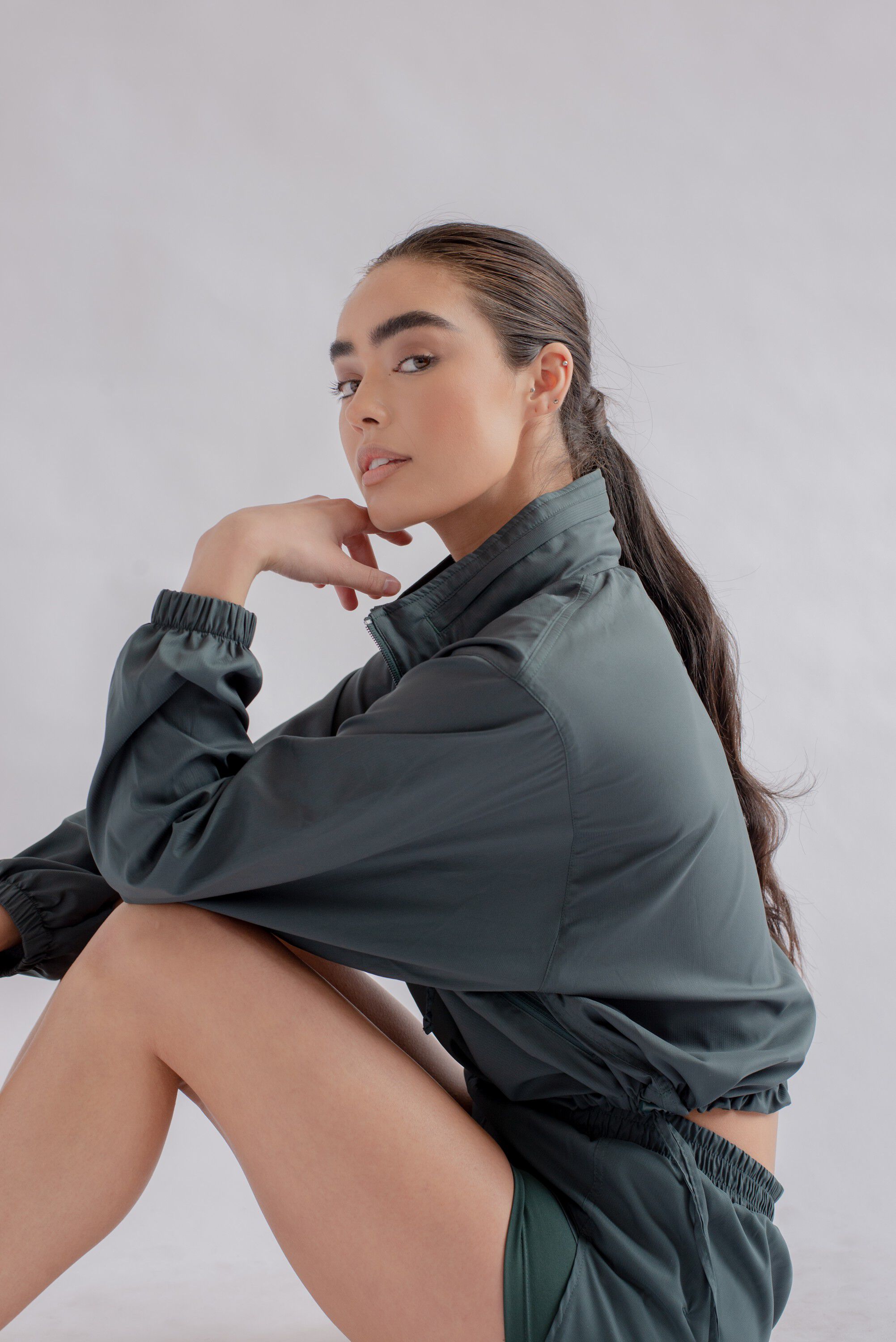 Hummingbird Windbreaker, Half Zip