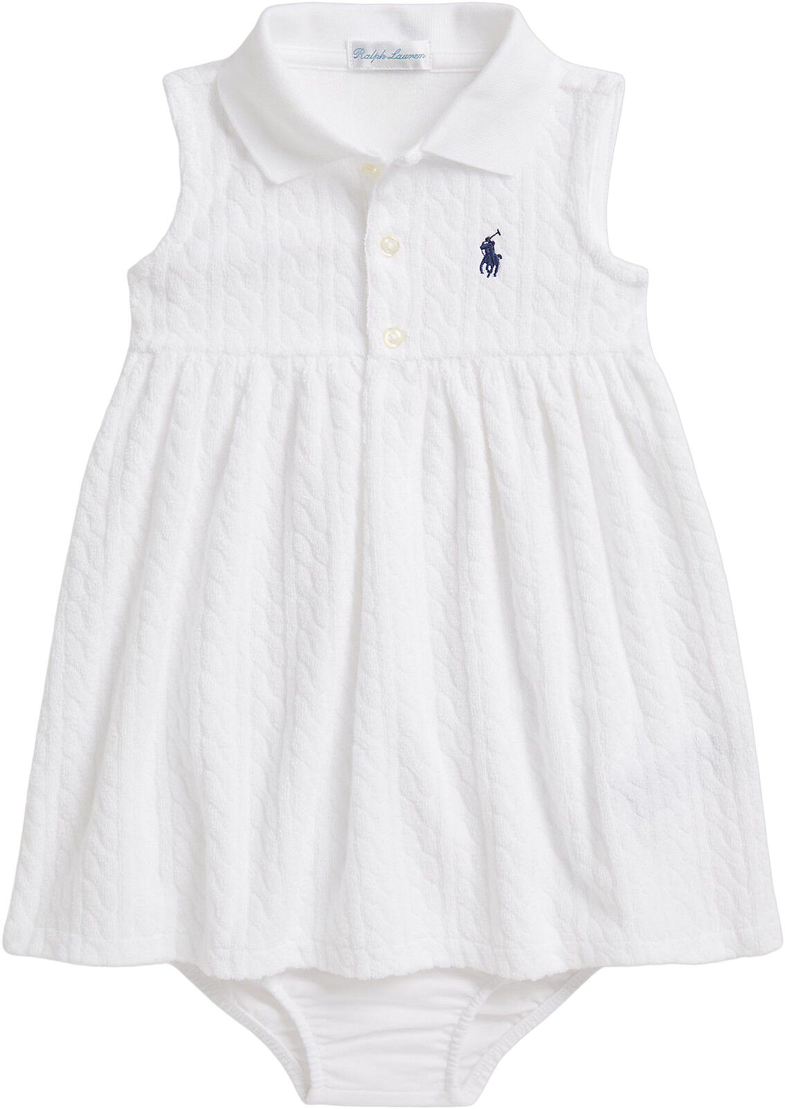 Mini-Cable Terry Polo Dress