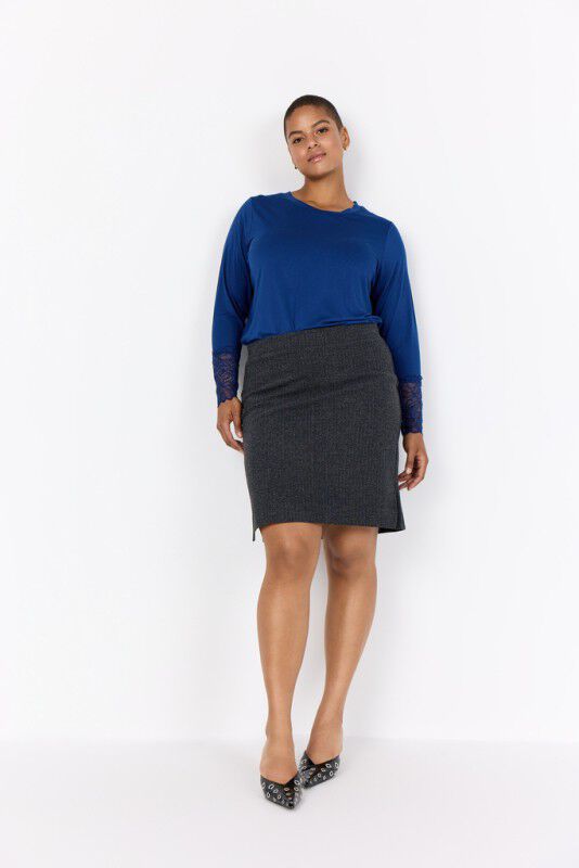 Curvy WA-STELLA 24 Bluse Bl&aring;