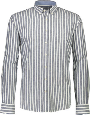 Striped cotton/linen shirt L/S