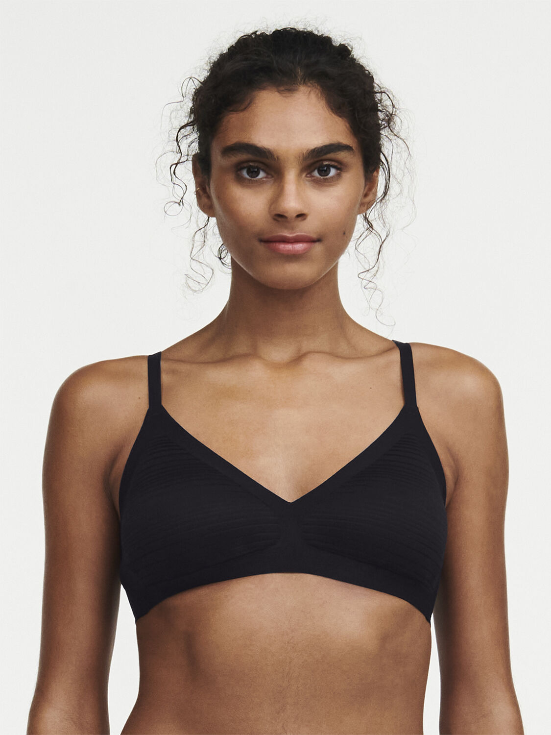 Soft Stretch Stripes Bralette with removable pads